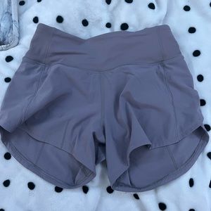 Lululemon mid rise 4" speed up shorts